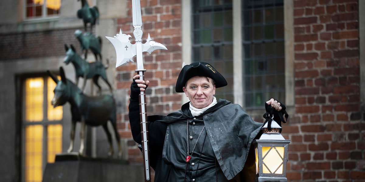 Nachtwächter Stadtkulisse